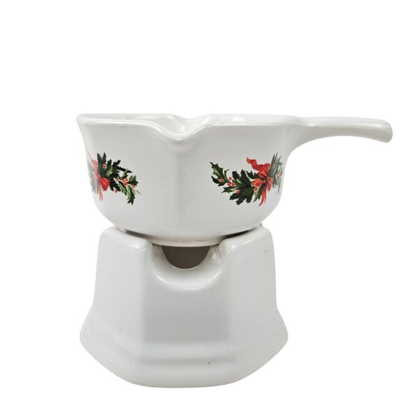 Pfaltzgraff Simmering Potpourri Warmer Christmas Heritage Holiday Airs Holly - Picture 3 of 11